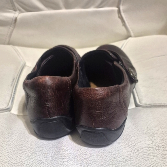 CLARKS Artisan Kessa Alcove Sz 7 Adjustable Strap Brown Leather - Picture 6 of 7